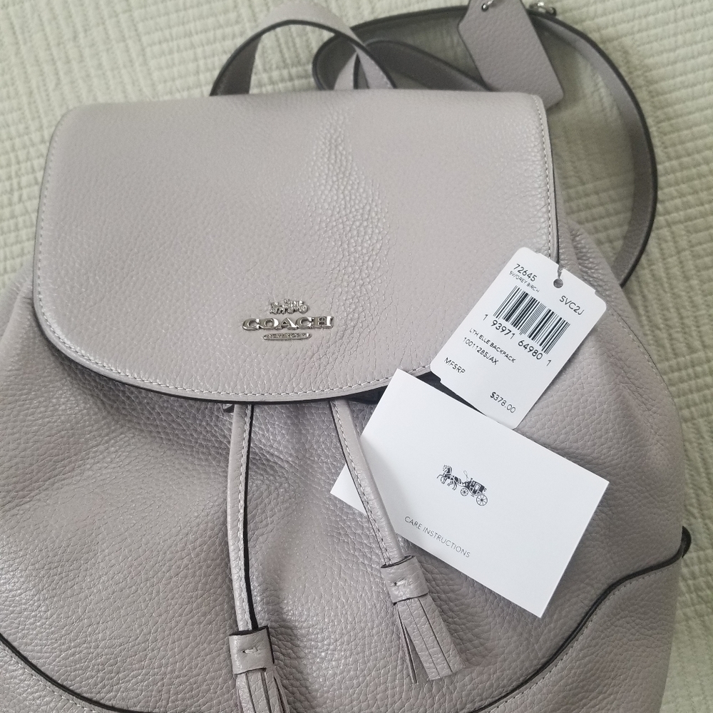 Coach Leather Lt Elle Backpack